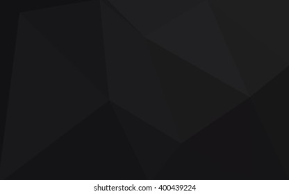 Dark gray polygonal illustration, which consist of triangles. Geometric background in Origami style with gradient. Triangular design for your business.