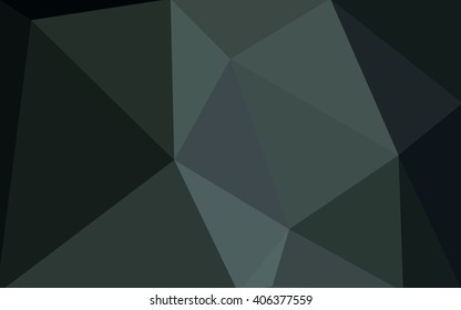 Dark gray polygonal illustration, which consist of triangles. Geometric background in Origami style with gradient. Triangular design for your business.