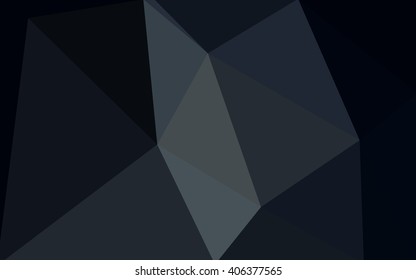 Dark gray polygonal illustration, which consist of triangles. Geometric background in Origami style with gradient. Triangular design for your business.