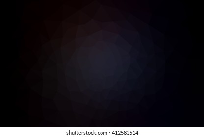 Dark gray polygonal illustration, which consist of triangles. Geometric background in Origami style with gradient. Triangular design for your business.