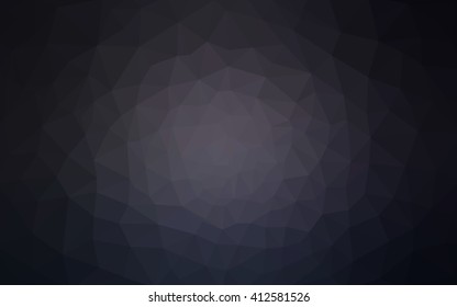 Dark gray polygonal illustration, which consist of triangles. Geometric background in Origami style with gradient. Triangular design for your business.