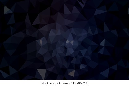 Dark gray polygonal illustration, which consist of triangles. Geometric background in Origami style with gradient. Triangular design for your business.