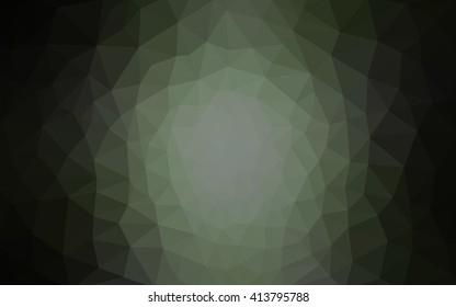 Dark gray polygonal illustration, which consist of triangles. Geometric background in Origami style with gradient. Triangular design for your business.