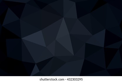 Dark gray polygonal illustration, which consist of triangles. Triangular design for your business. Creative geometric background in Origami style with gradient.