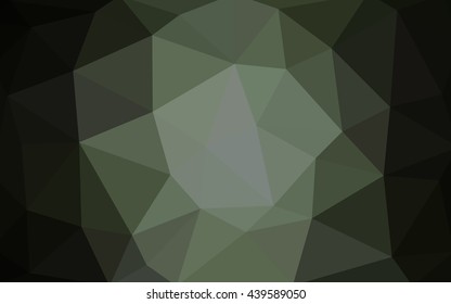 Dark gray polygonal illustration, which consist of triangles. Triangular design for your business. Creative geometric background in Origami style with gradient.