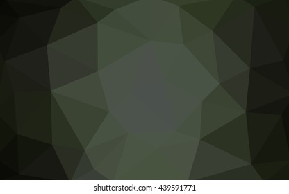 Dark gray polygonal illustration, which consist of triangles. Triangular design for your business. Creative geometric background in Origami style with gradient.