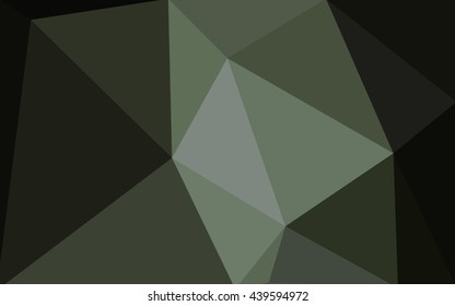 Dark gray polygonal illustration, which consist of triangles. Geometric background in Origami style with gradient. Triangular design for your business.