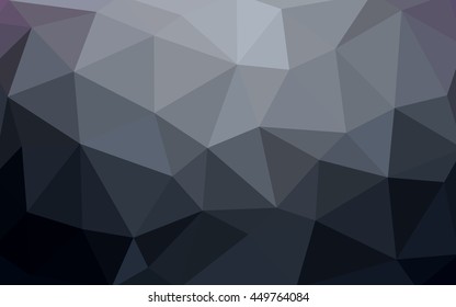 Dark gray polygonal illustration, which consist of triangles. Triangular design for your business. Creative geometric background in Origami style with gradient.