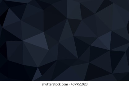 Dark gray polygonal illustration, which consist of triangles. Triangular design for your business. Creative geometric background in Origami style with gradient.
