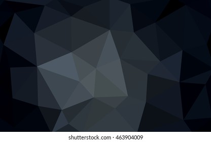 Dark gray polygonal illustration, which consist of triangles. Triangular design for your business. Creative geometric background in Origami style with gradient.