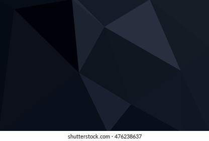 Dark gray polygonal illustration, which consist of triangles. Geometric background in Origami style with gradient. Triangular design for your business.