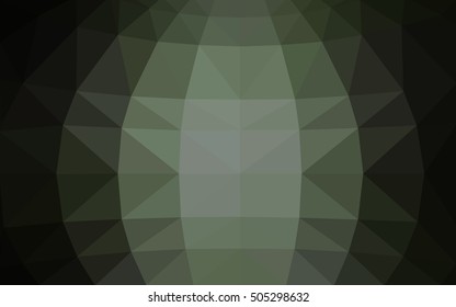 Dark gray polygonal illustration, which consist of triangles. Triangular design for your business. Creative geometric background in Origami style with gradient.