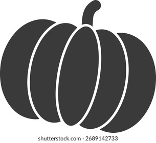 Calabaza gris oscuro con tallo sobre fondo blanco calabaza