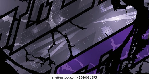 Diseño gris oscuro de la librea del abrigo del coche de carreras, fondo abstracto, Vector, eps 10.