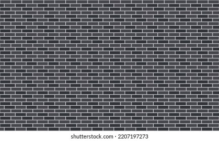 Dark Gray Seamless Brick Wall Textured Background