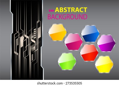 dark gray silver color Light Abstract Technology background computer graphic website internet business. circuit. vector illustration. text box. Brochure. card. banner flyer magazine. Design label. 