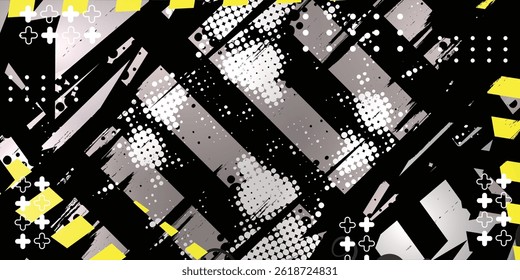 Dark gray striped racing abstract grunge background, vector, eps 10.