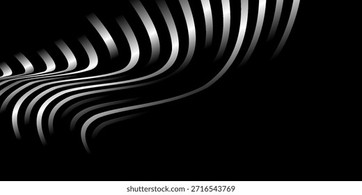 Patrón abstracto de línea de rayas oscuras y grises para estilo de telón de fondo o tela