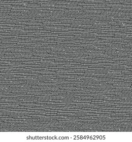 Dark gray textile material, dense, striated and sturdy. Durable fabric suitable for upholstery, covers, tarpaulins. Rough textile texture. Strong cloth background. Vector seamless.