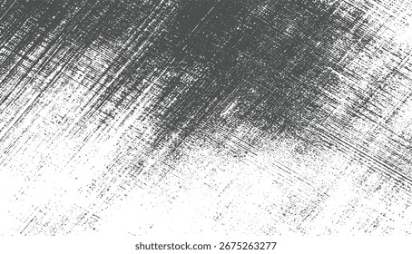 A dark gray textured overlay with scratch marks on a white background.