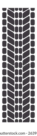 Dark gray tire track forming a vertical seamless pattern, perfect for backgrounds in automotive, racing, transportation, and vehicle related themes. Ideal for various design applications
