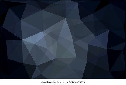 Dark gray triangle mosaic background. Shining illustration, which consist of triangles. The elegant pattern can be used as part of a brand book.