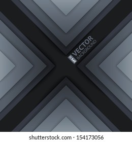 Dark gray triangle shapes abstract background. RGB EPS 10 vector illustration