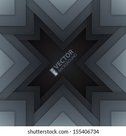 Dark gray triangle shapes abstract background. RGB EPS 10 vector illustration