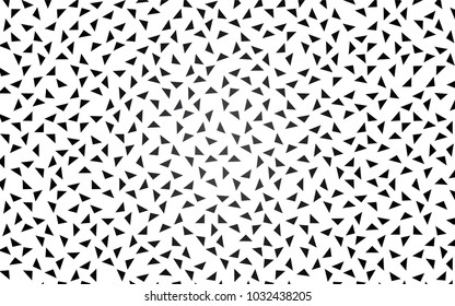 Dark Gray vector abstract colorful background, which consist of triangles. Pattern with colored triangles on white background.
