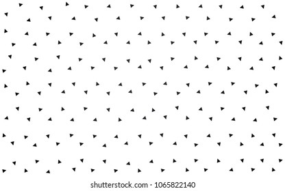 Dark Gray vector abstract colorful background, which consist of triangles. Pattern with colored triangles on white background.