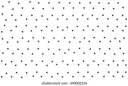 Dark Gray vector abstract colorful background, which consist of triangles. Pattern with colored triangles on white background.