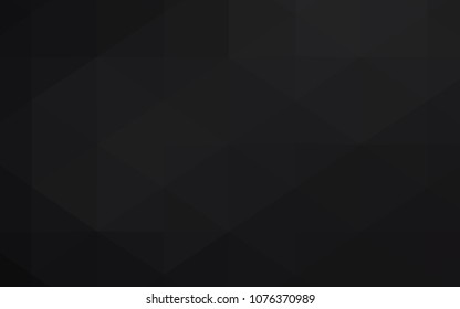 Dark Gray vector abstract mosaic backdrop. Shining colored illustration in a new style. The template for cell phone's backgrounds.