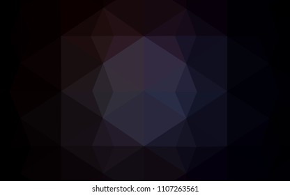 Dark Gray vector abstract mosaic pattern. Colorful abstract illustration with triangles. A new texture for your web site.
