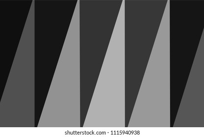 Dark Gray vector abstract mosaic pattern. A sample with polygonal shapes. Brand-new style for your business design.