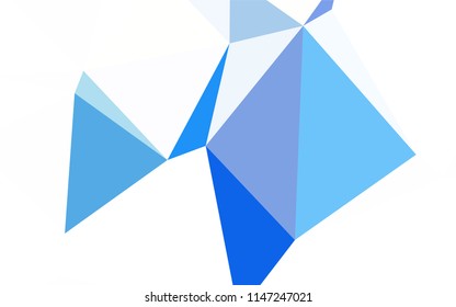 Dark Gray vector abstract mosaic background. Modern abstract illustration with triangles. New template for your brand book.