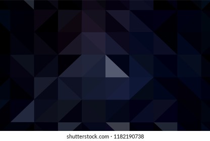 Dark Gray vector abstract mosaic background. Shining polygonal illustration, which consist of triangles. Template for cell phone's backgrounds.