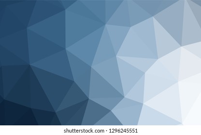 Dark Gray vector abstract mosaic backdrop. Creative illustration in halftone style with triangles. A new texture for your web site.