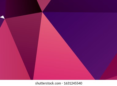 Dark Gray vector abstract mosaic backdrop. A completely new color illustration in a polygonal style. Template for cell phone's backgrounds.