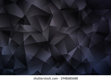 Dark Gray vector abstract mosaic backdrop. A completely new color illustration in a polygonal style. Template for cell phone's backgrounds.