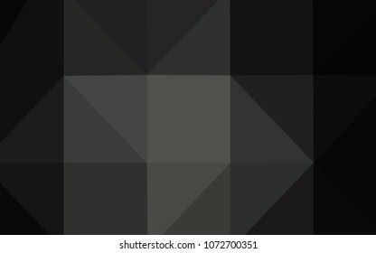 Dark Gray vector abstract polygonal template. Colorful abstract illustration with gradient. That new template can be used for your brand book.