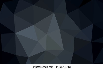 Dark Gray vector abstract polygonal background. A completely new color illustration in a polygonal style. Brand new style for your business design.