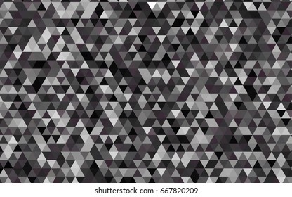 Dark Gray vector abstract polygonal background. Geometric illustration in Origami style with gradient.  A completely new design for your business.