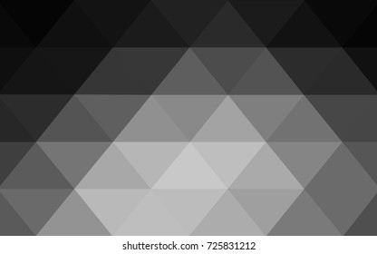 Dark Gray vector abstract textured polygonal background. Blurry triangle design. Pattern can be used for background.