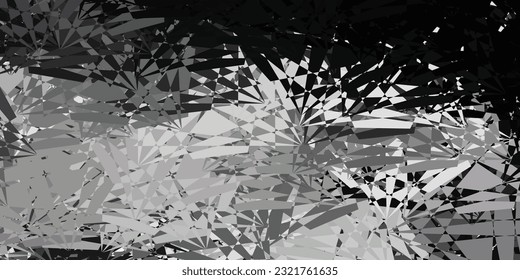 Dark Gray vector backdrop with chaotic shapes. Colorful abstract forms with gradient in simple style. Modern design for your ads.