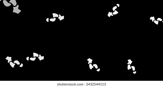 Dark gray vector backdrop with chaotic shapes. Colorful abstract forms with gradient in simple style. Background for cell phones.