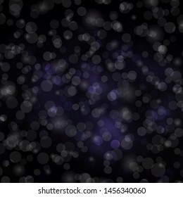 Dark Gray vector backdrop with circles. Glitter abstract illustration with colorful drops. Design for posters, banners.