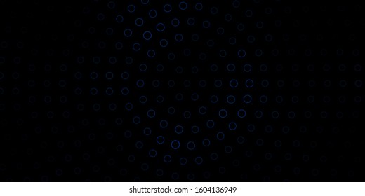Dark Gray vector backdrop with circles. Illustration with set of shining colorful abstract spheres. Design for posters, banners.