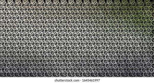 Dark Gray vector backdrop with mystery symbols. Retro design in abstract style with witchcraft forms. Background for esoteric, mystic designs.