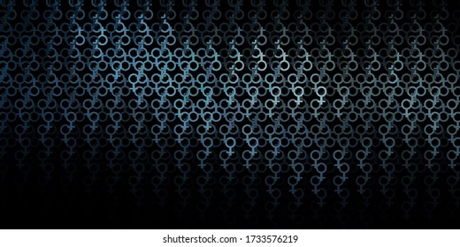 Dark Gray vector backdrop with mystery symbols. Abstract illustration with gothic gradient shapes. Design for magic, spiritual events.