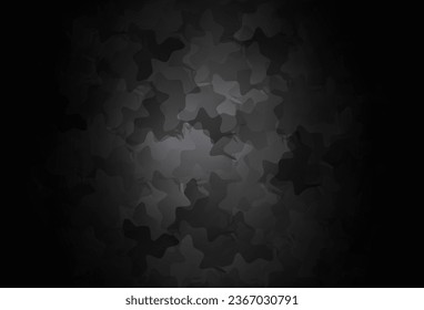 Dark Gray vector background with abstract shapes. Modern abstract illustration with colorful random forms. Background for a cell phone.